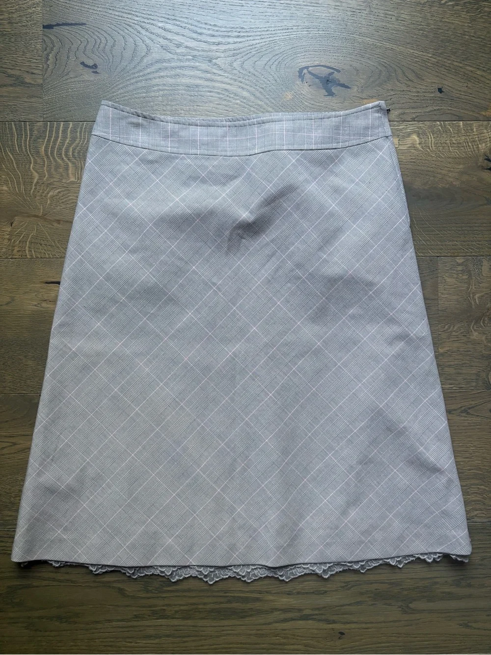 Y2K H&M Suit Fitted Skirt & Blazer In Light Gray Size Blazer 8 / Skirt 6